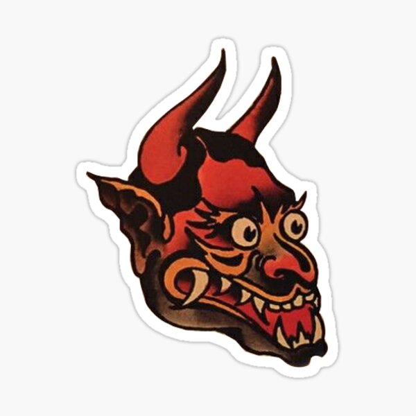 Item preview, Sailor Jerry American Traditional Demon Tattoo designed and sold by Anthony Massaro.