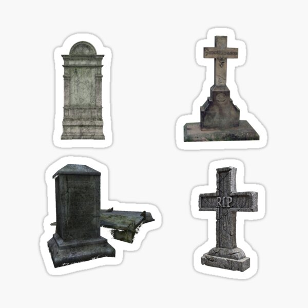 Item preview, Graveyard Cemetery Sticker Pack designed and sold by skullcore.