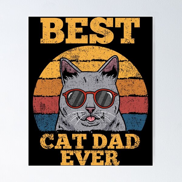 Artikelvorschau, Katze Papa Vintage entworfen und verkauft von CreativeGiftShp.