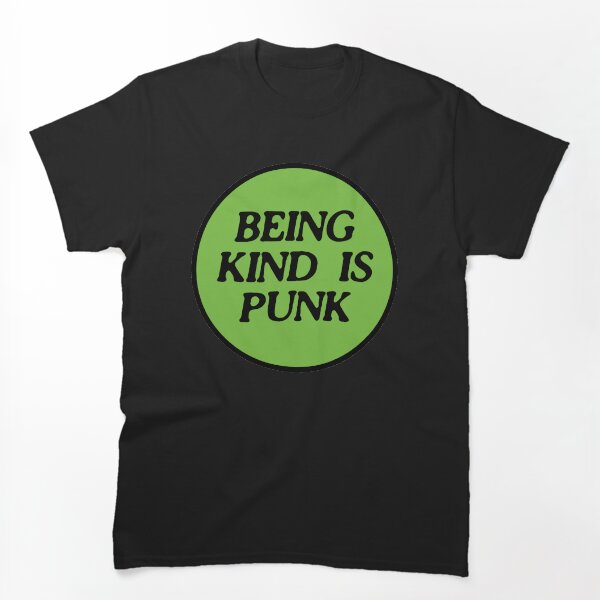 Artikelvorschau, nett zu sein ist Punk | grün entworfen und verkauft von craftordiy.art.