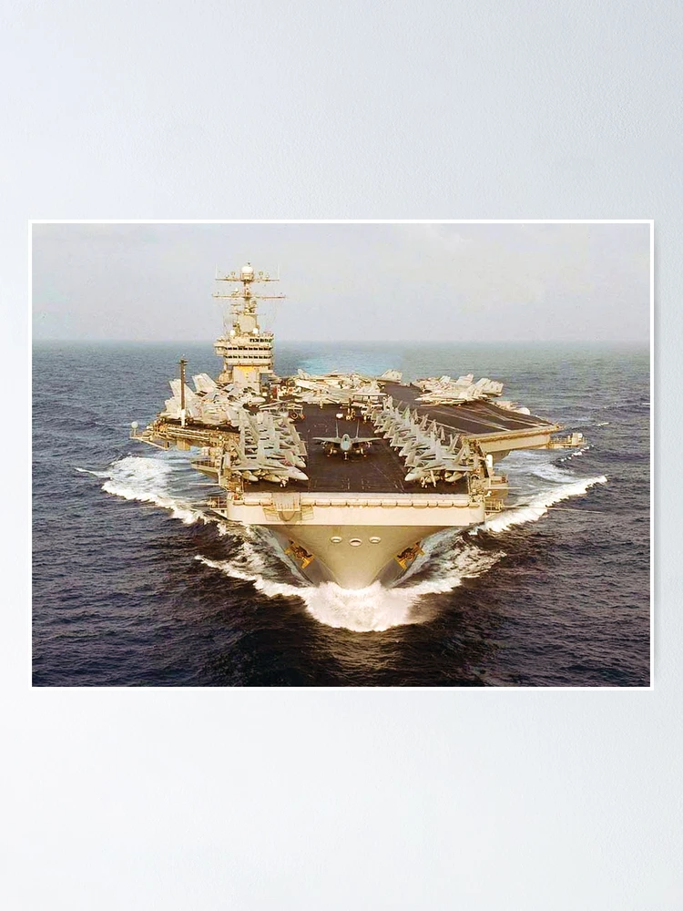 Aperçu 1 sur 3. Poster avec l'œuvre USS CONSTELLATION (CV-64) MAGASIN DE NAVIRE créée et vendue par militarygifts.