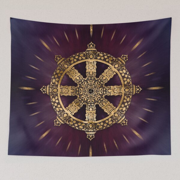 Aperçu de l'œuvre Roue du Dharma - Dharmachakra créée et vendue par k9printart.