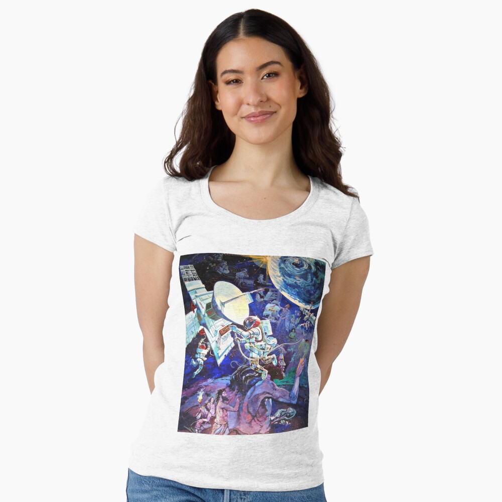 Vista previa del artículo con la obra «Camiseta entallada de cuello ancho», diseñado y vendido por SoggyCheeseFry.