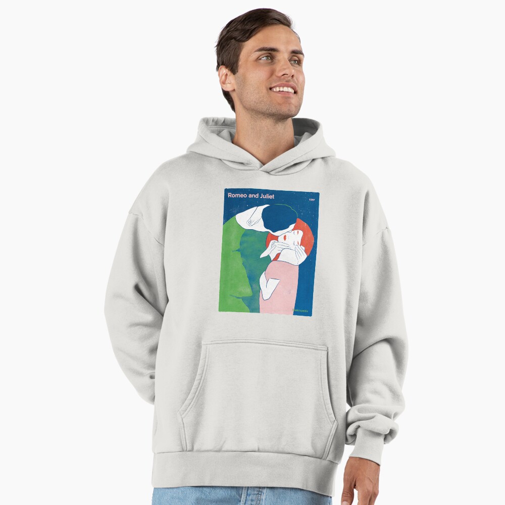 Vista previa del artículo con la obra «Sudadera con capucha oversize prémium», diseñado y vendido por RedHillPrints.