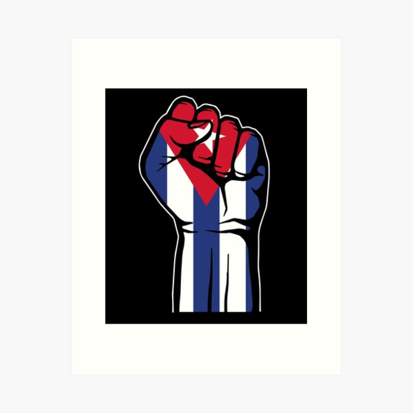 Aperçu de l'œuvre Manifestation à Cuba - SOS Cuba créée et vendue par maxigold.