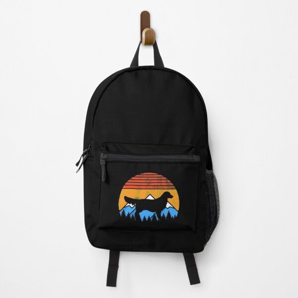 Item preview, Distressed Vintage Sunset Mountains and Forest Golden Retriever Dog Gift designed and sold by Guarddogdrive.