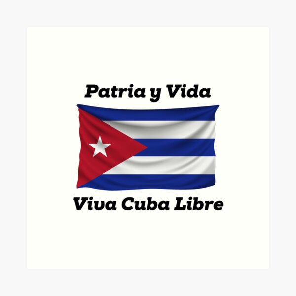 Aperçu de l'œuvre Patria y vida viva Cuba libre créée et vendue par andreskaizen.