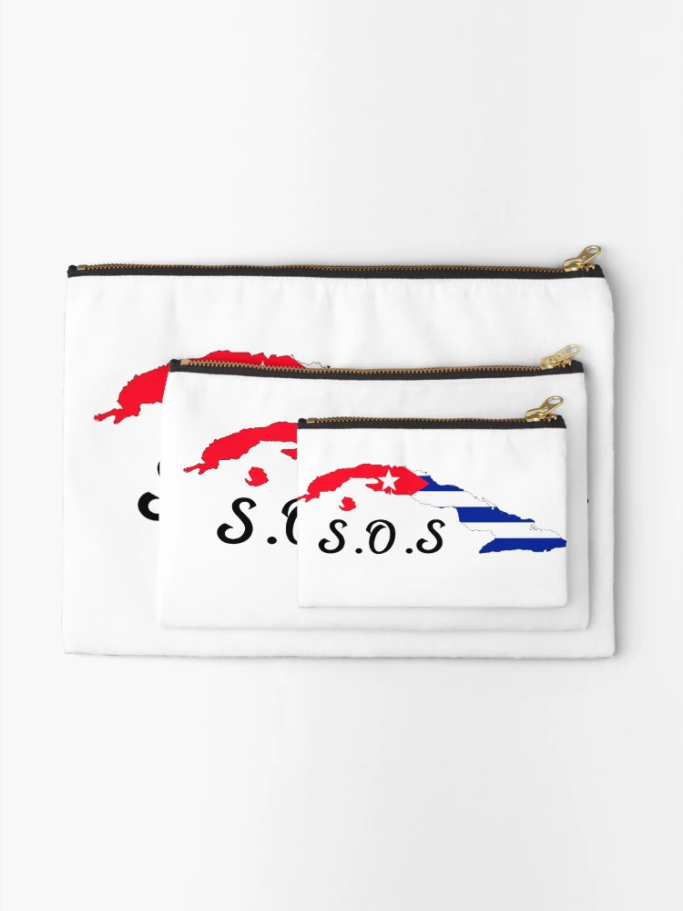 Thumbnail 2 of 4, Zipper Pouch, SOS CUBA designed and sold by owenbaileyhii.