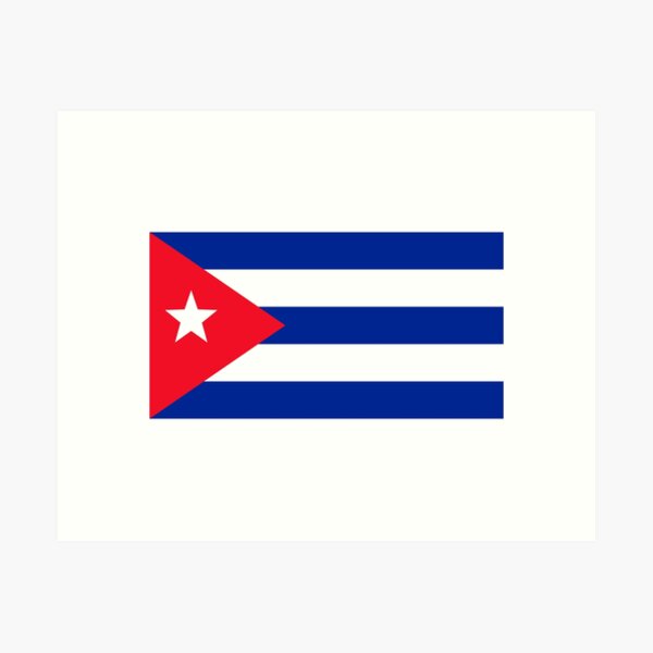 Aperçu de l'œuvre DRAPEAU CUBAIN (BANDERA CUBANA) créée et vendue par S-NettiThings.