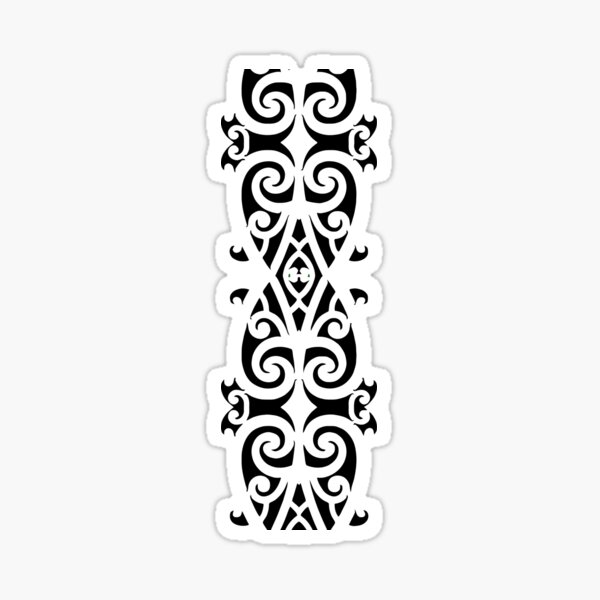 Aperçu de l'œuvre Design maori audacieux en noir et blanc, Art maori Nouvelle-Zélande créée et vendue par Uncommon Cents.