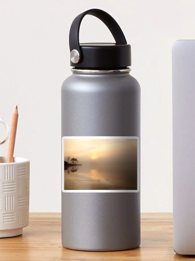 Thumbnail 1 of 3, Sticker, Loch Ard Morning Mist designed and sold by Maria Gaellman.