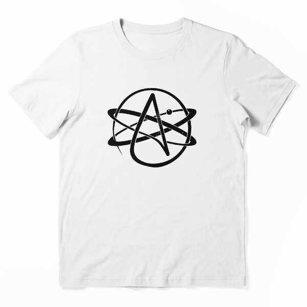 Artikelvorschau, Atheismus-Logo (Schwarzes abgenutztes Logo) entworfen und verkauft von politicalamity.