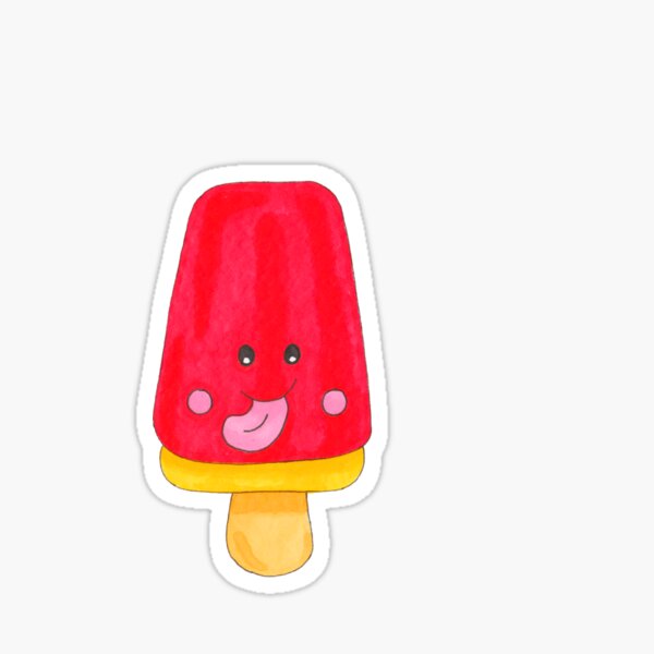 Aperçu de l'œuvre Glace sucette aux fraises créée et vendue par SamfireHandmade.