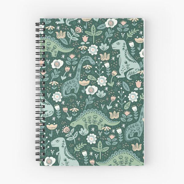 Aperçu de l'œuvre Dinosaure Floral Folklorique créée et vendue par latheandquill.