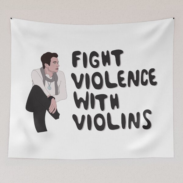 Item preview, John mulaney lucha contra la violencia con violines designed and sold by kellzy.