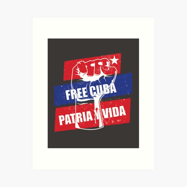 Aperçu de l'œuvre Libre Cuba patria y vida créée et vendue par SouthernYall.