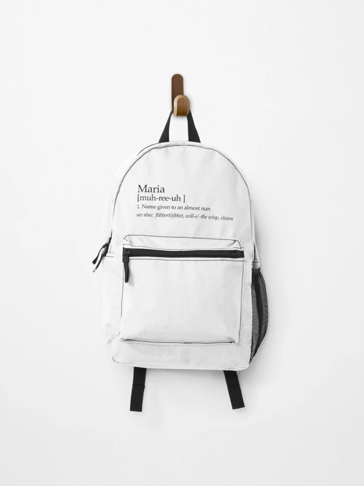 Thumbnail 1 of 3, Backpack, Sound of Music Maria Dictionary Entry designed and sold by baranskini.