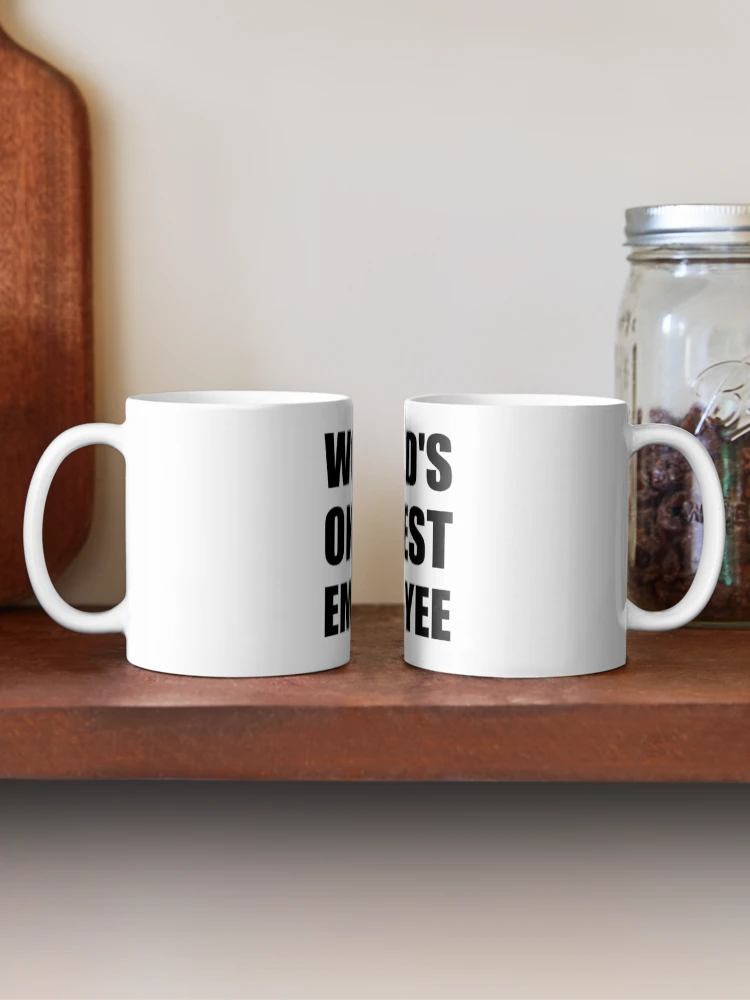 Thumbnail 2 of 6, Coffee Mug, World's Okayest Employee designed and sold by TheBestStore.