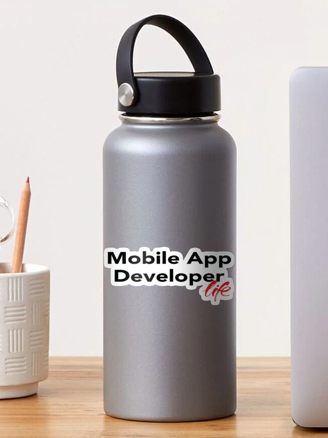 Thumbnail 1 of 3, Sticker, Mobile App Developer Life designed and sold by WordsGamersUse.