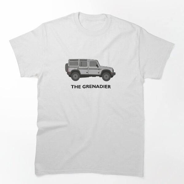 Item preview, El vehículo todoterreno Grenadier (gris / letras) designed and sold by NautilusMare.