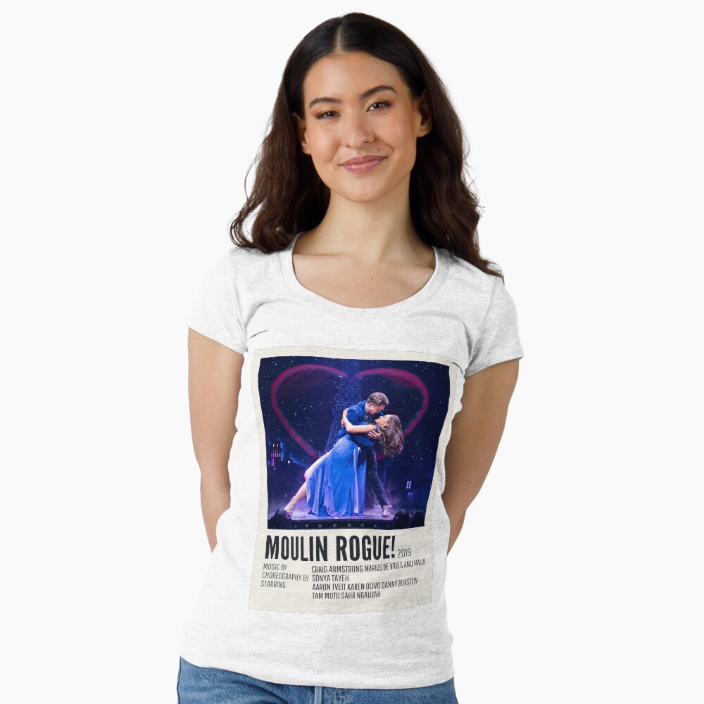 Vista previa del artículo con la obra «Camiseta entallada de cuello ancho», diseñado y vendido por therookiestore.