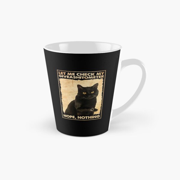 Item preview, Cat Poster - Let Me Check My Giveashitometer Nope Nothing, Black Cat designed and sold by Harrison-Dream.