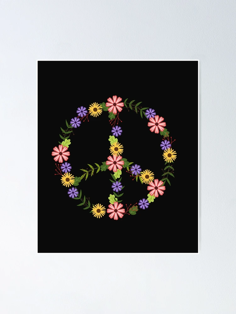 Thumbnail 1 of 3, Poster, Floral Peace designed and sold by Davestre Designs.
