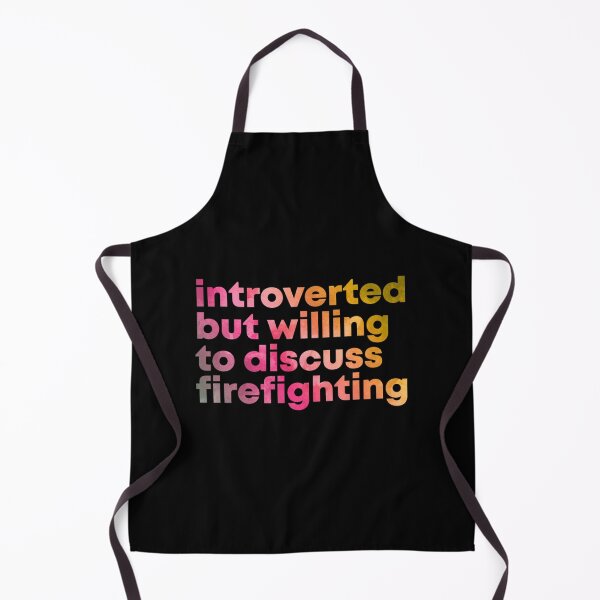 Item preview, Firefighter Design Introverted but willing to discuss Firefighting in Watercolo| Perfect Gift For you and friends designed and sold by luconats.