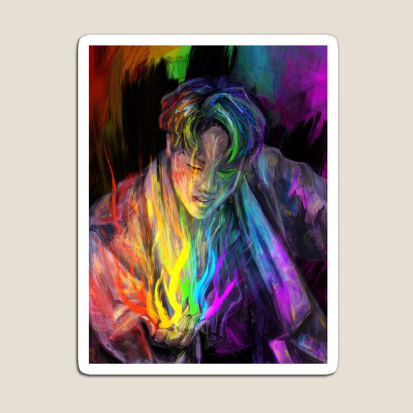 Aperçu de l'œuvre BTS Jhope Idol Peinture numérique créée et vendue par csketchbook.