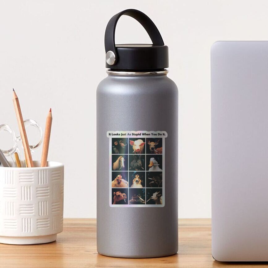Vista previa del artículo con la obra «Pegatina holográfica», diseñado y vendido por A7med-Design.