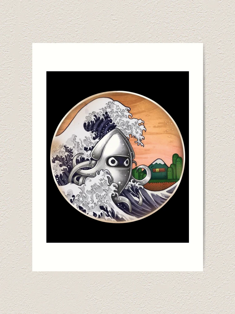 Thumbnail 1 of 3, Art Print, Blooper kaiju designed and sold by FreeMood.