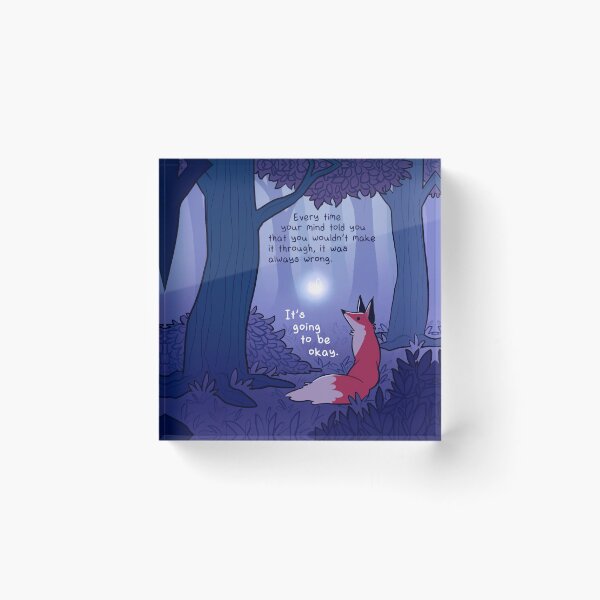 Item preview, "Todo va a estar bien" Hada y zorro en el bosque designed and sold by thelatestkate.