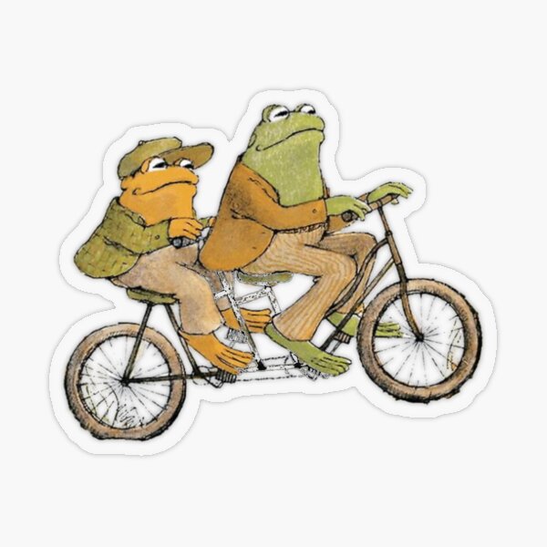 Artikelvorschau, Frosch und Kröte beim Fahrradfahren entworfen und verkauft von mackguthmann.