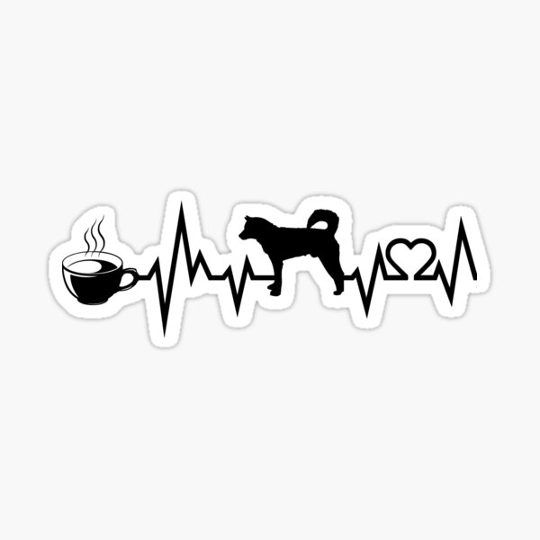 Aperçu de l'œuvre Café et coréen Jindo Heartbeat créée et vendue par REApparelCo.