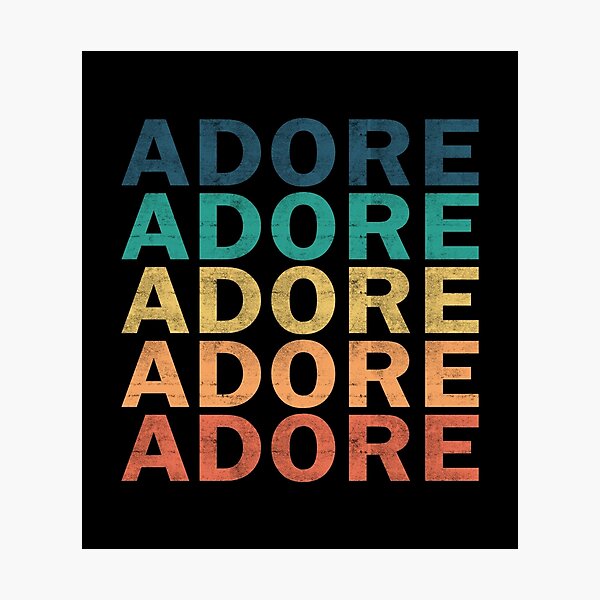 Aperçu de l'œuvre Adore Name T Shirt - Adore Vintage Retro Adore Name Gift Item Tee créée et vendue par omodong176.