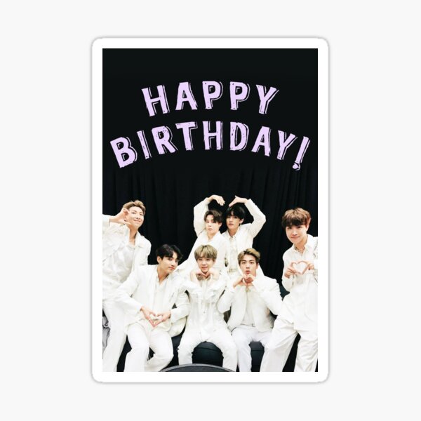 Aperçu de l'œuvre BTS Joyeux anniversaire créée et vendue par cloudstardust.