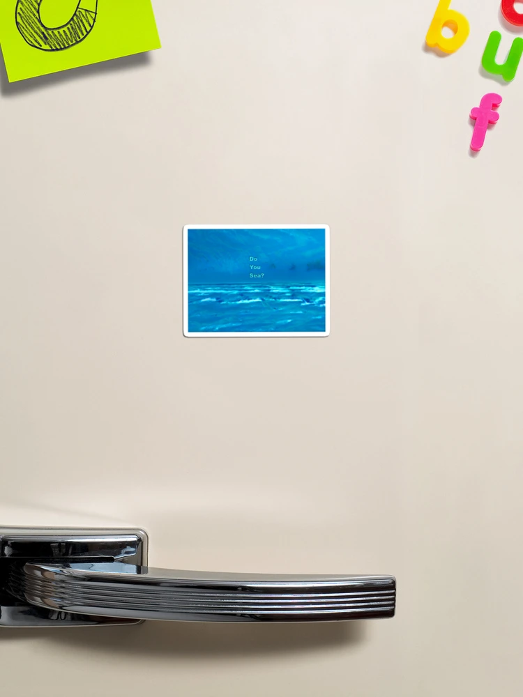 Aperçu 1 sur 3. Magnet avec l'œuvre VOUS MER ? créée et vendue par Klementsen.