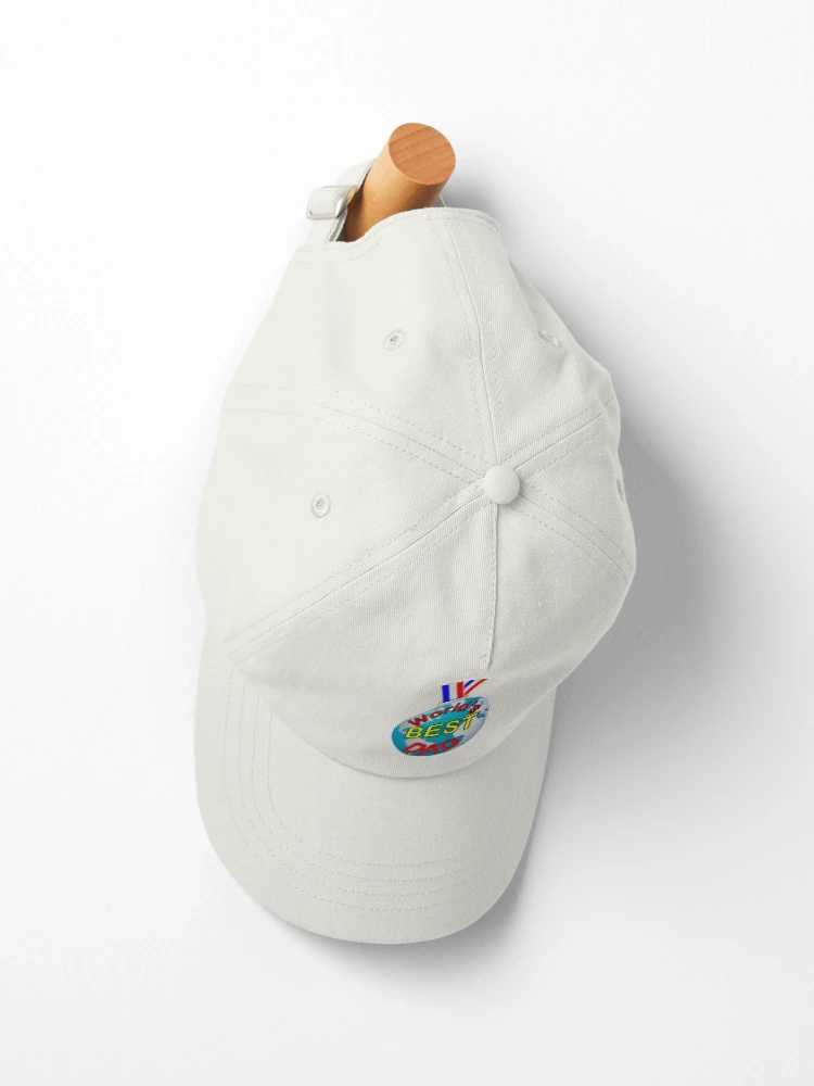 Imagen 2 de 3, Gorra con la obra Medalla Mejor Papá Azul, diseñada y vendida por SuperDragon.