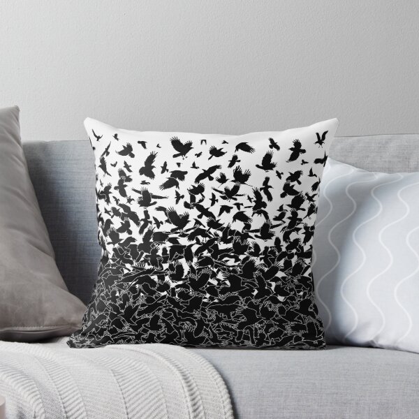 Item preview, Raven Crow Flying Birds Abstract Goth Halloween Pattern designed and sold by GrandeDuc.