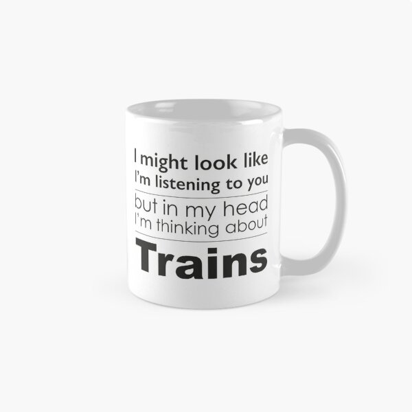 Aperçu de l'œuvre Écouter, mais penser aux trains créée et vendue par UndertheMoonSVG.