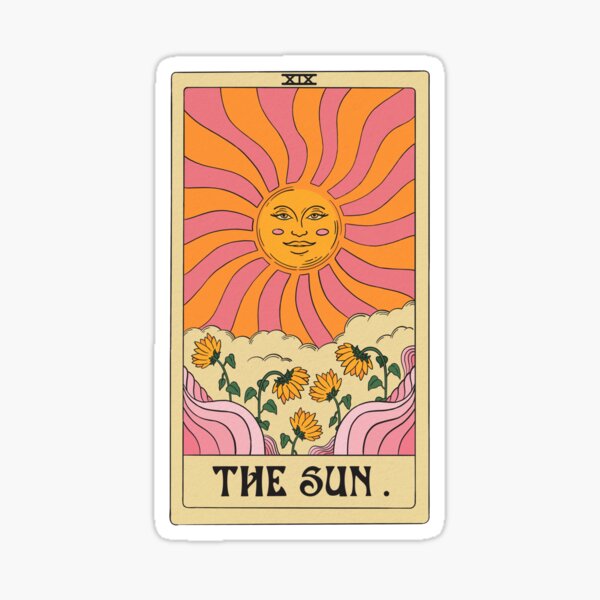 Aperçu de l'œuvre La carte Sun Tarot créée et vendue par mossandmoon.