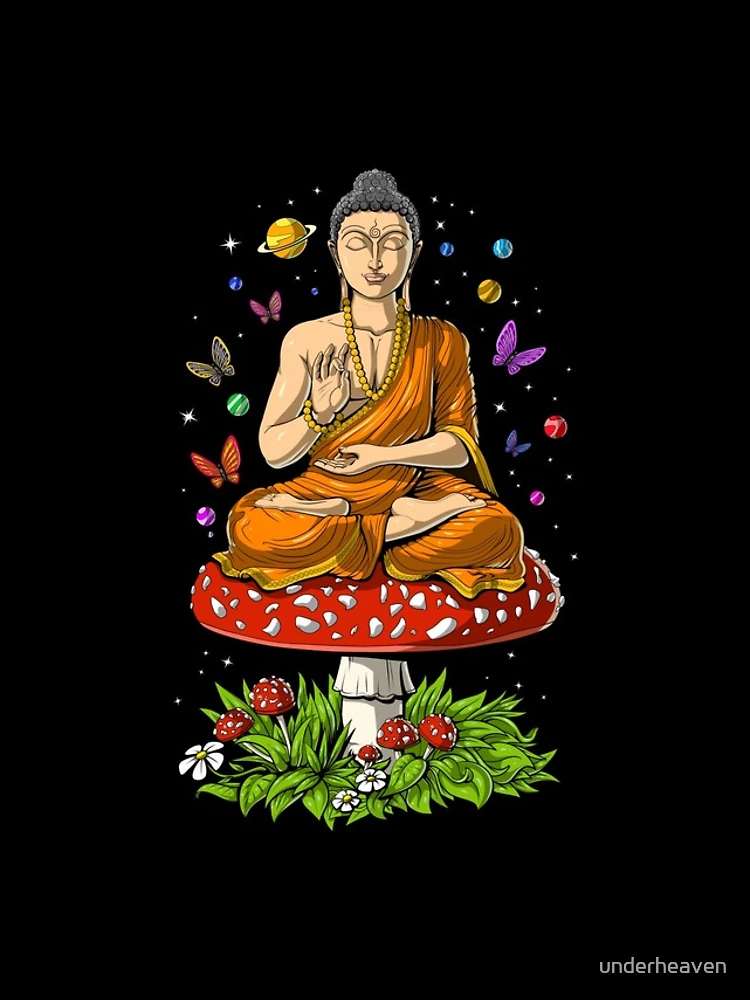 Thumbnail 4 of 4, iPhone Case, Mushroom Buddha designed and sold by underheaven.