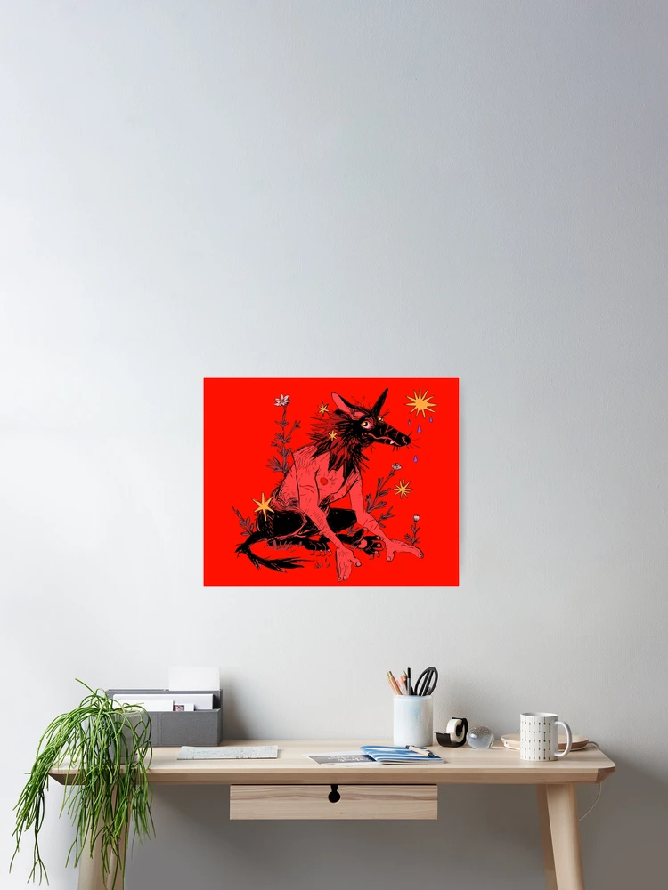 Thumbnail 2 of 3, Poster, Topheavy Werewolf designed and sold by jomajaba.
