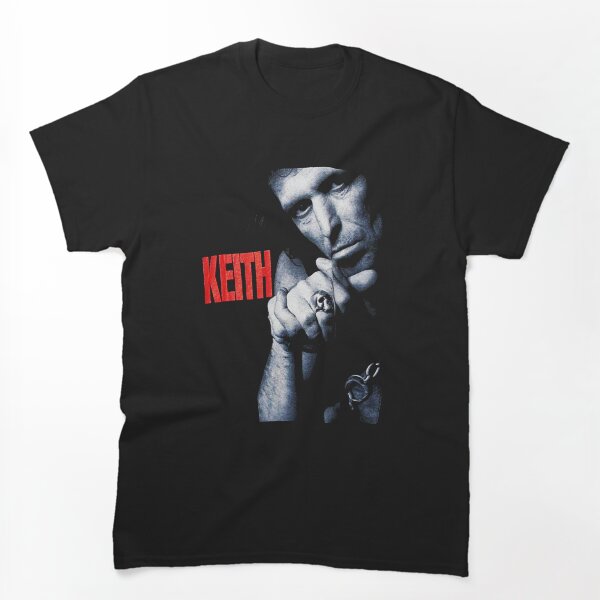 Aperçu de l'œuvre Keith-Richards-Chemise-Tshirt-vintage-années 80 créée et vendue par DAWNROTUNO.