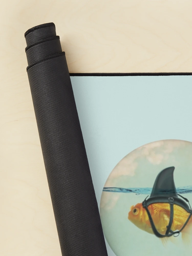 Thumbnail 2 of 5, Mouse Pad, Goldfish with a Shark Fin designed and sold by Vin Zzep.