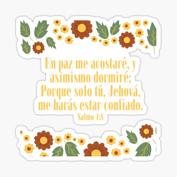 Item preview, En Paz me acostare y también dormire; Porque solo tu, Jehova, me haras estar confiado. designed and sold by Jesseika75.