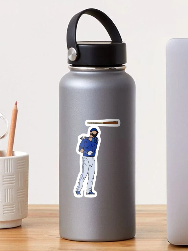 Thumbnail 1 of 3, Sticker, Jose Bautista Bat Flip designed and sold by RatTrapTees.