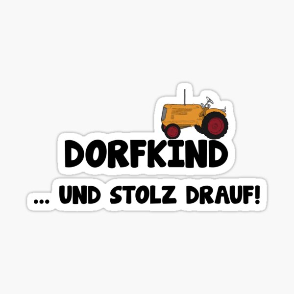 Artikelvorschau, Dorfkind Traktor Trecker Cooler Spruch entworfen und verkauft von Onorato Bellgardt.