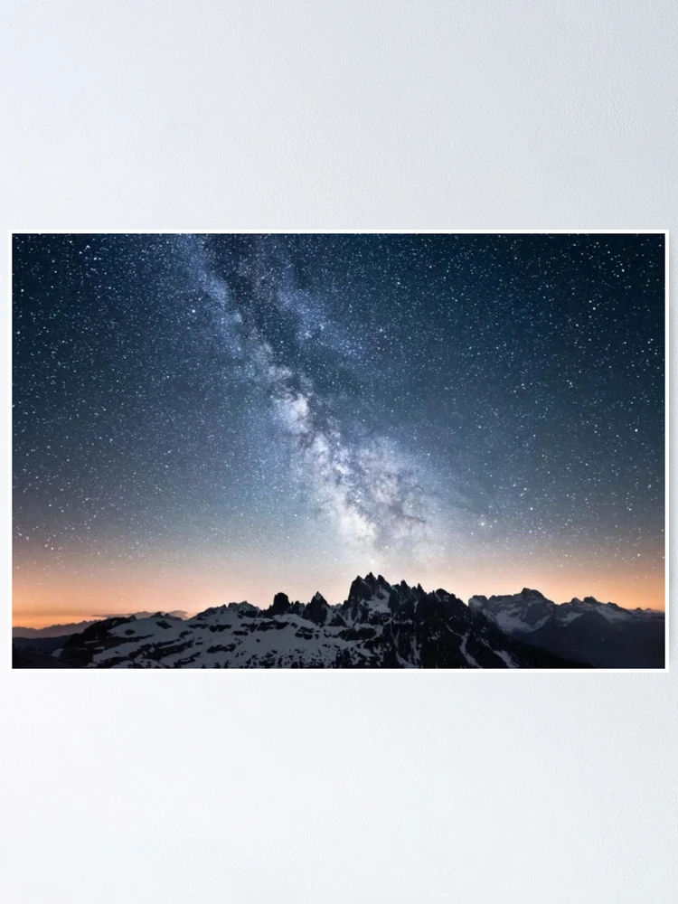 Thumbnail 1 von 3, Poster, Dolomiten mit Milchstraße designt und verkauft von RiverenAshley.