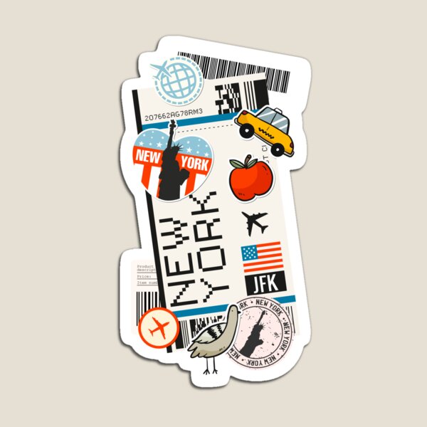 Item preview, Tarjeta de embarque de Nueva York Amantes de los viajes de primera clase designed and sold by LegacyAvenue.